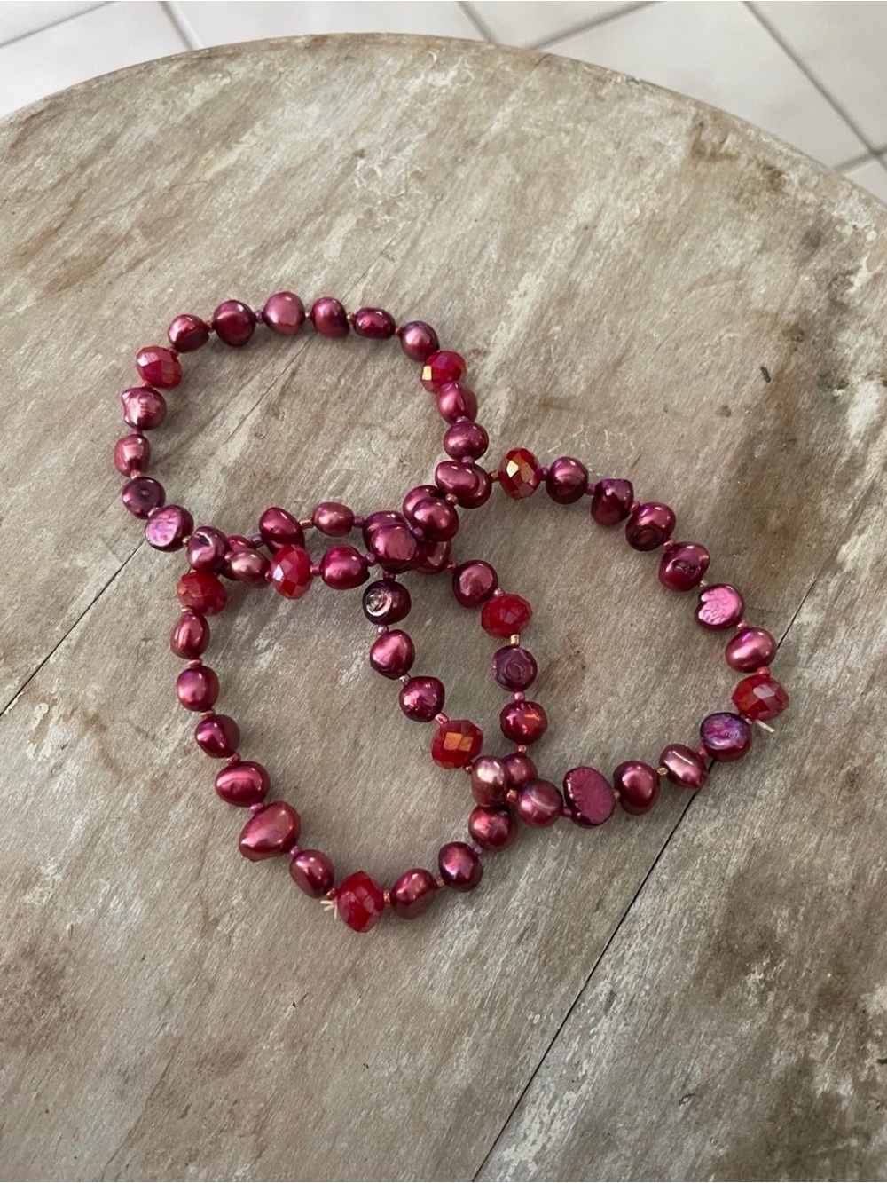 Freshwater pearls bracelets